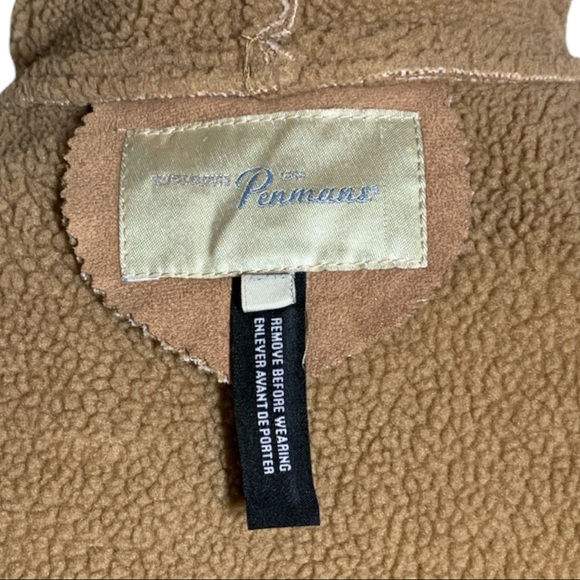 Penmanship Suede Fur Mid Long Winter Coat - Picture 13 of 14